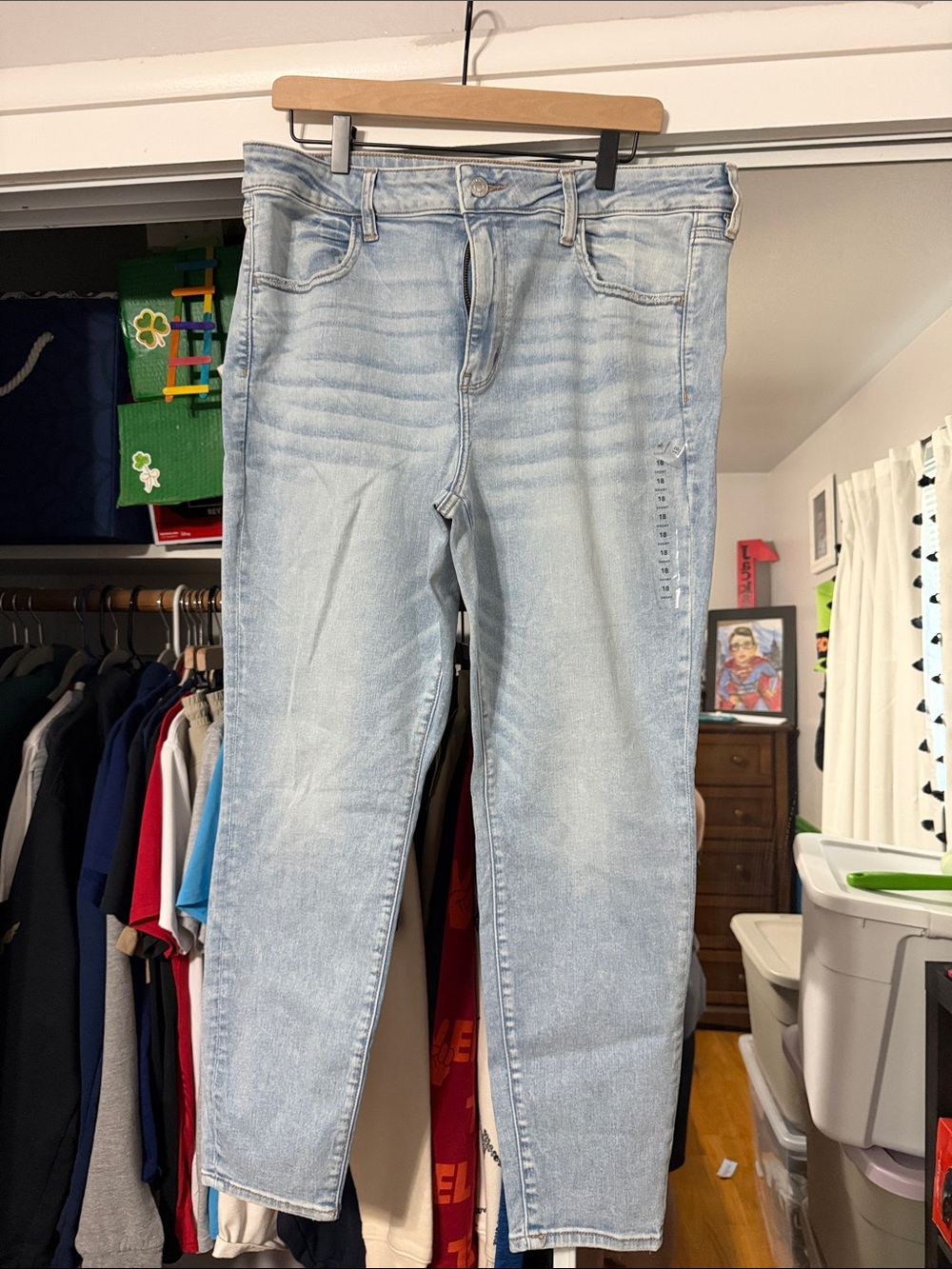 American Eagle Outfitters Light Wash Blue Jeggings
